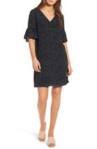 Women's Madewell Flutter Sleeve Dress - Black