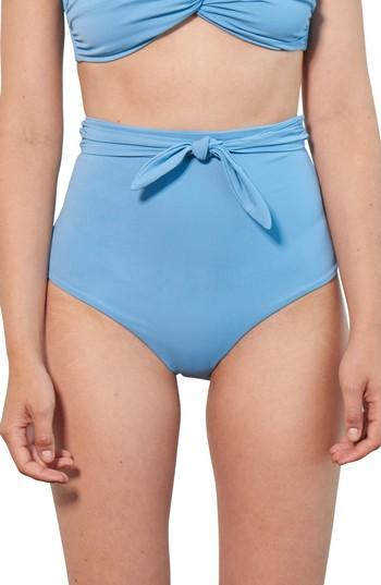Women's Mara Hoffman Jay High Waist Bikini Bottoms - Blue