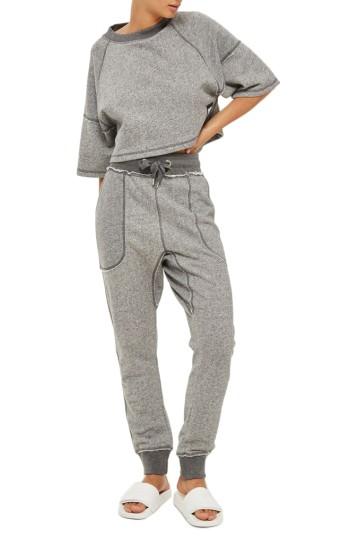 Women's Ivy Park Raw Edge Jogger Pants - Grey