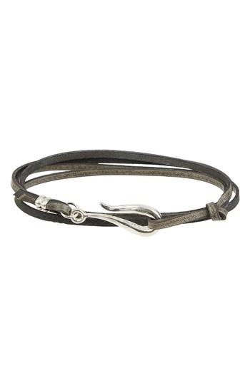 Men's Lewis Henry Nicholas Leather Wrap Bracelet