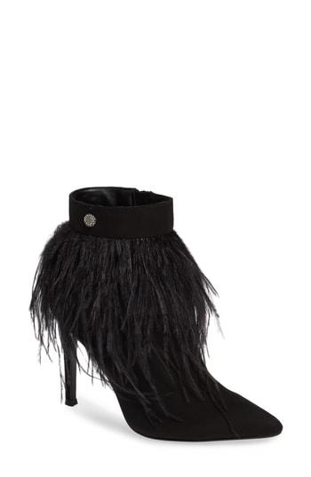 Women's Nina Danella Feather Bootie M - Black