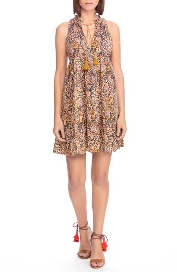 Women's Sezane Arielle Paisley A-line Dress Us / 34 Fr - Yellow