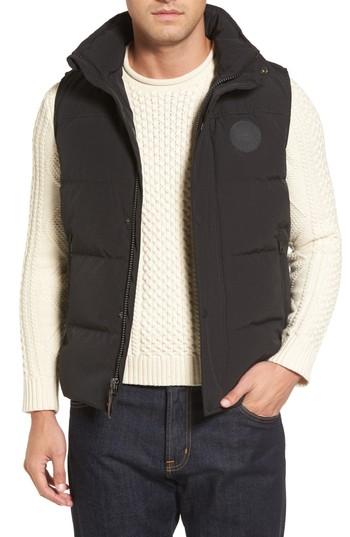 Men's Ugg Water-resistant Down Vest, Size - Black