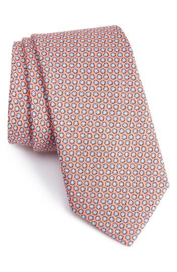 Men's Vineyard Vines Seashell Print Silk Tie, Size - None
