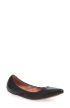 Women's Linea Paolo Nico Pointy Toe Flat .5 M - Black