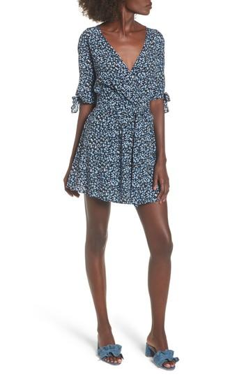 Women's Faithfull The Brand Oslo Floral Wrap Dress - Blue