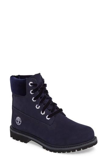 Women's Timberland 6-inch Premium Boot .5 M - Blue