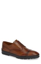 Men's Bally Reigan Cap Toe Derby .5 D - Brown