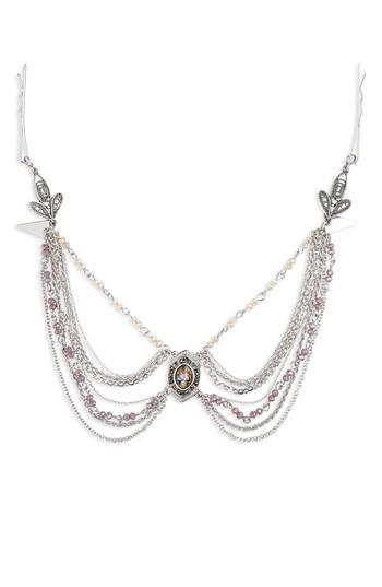 Topshop Lily Stone Drop Head Chain