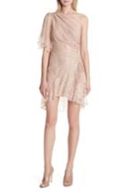 Women's A.l.c. Misha One-shoulder Lace Dress - Pink