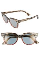 Women's Ray-ban Meteor 50mm Mirrored Wayfarer Sunglasses - Gold Blue Mirror