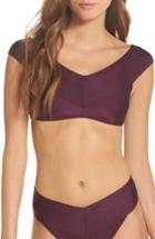 Women's Ted Baker London Off The Shoulder Wrap Bikini Top - Purple