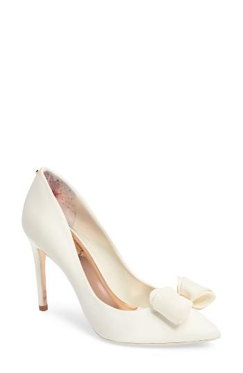 Women's Ted Baker London Azeline Bow Pump M - White