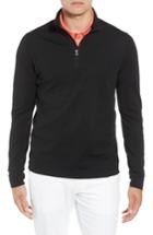 Men's Cutter & Buck Advantage Regular Fit Drytec Mock Neck Pullover - Black