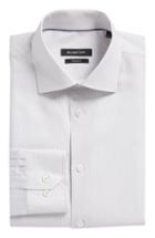 Men's Bugatchi Trim Fit Geometric Dress Shirt .5 - Grey
