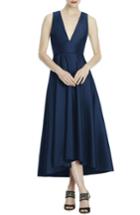 Women's Lela Rose Bridesmaid Mikado High/low Midi Gown - Blue
