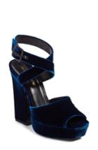 Women's Saint Laurent Debbie Platform Sandal Us / 36eu - Blue