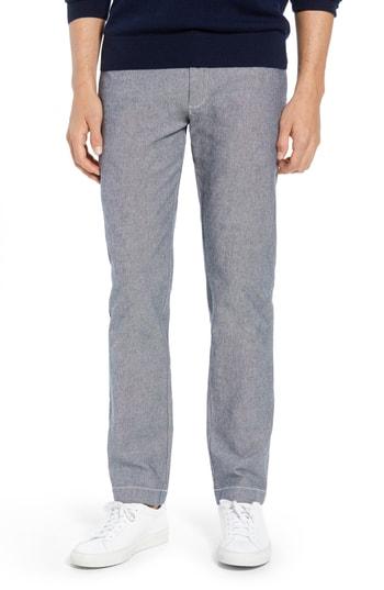 Men's J.crew 484 Slim Fit Stretch Chambray Pants X 32 - Blue