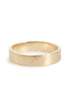 Women's Wwake Harmony Flat Classic Hammered Band Ring (nordstrom Exclusive)