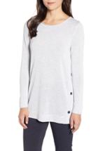 Women's Nic+zoe Looking Forward Side Button Sweater