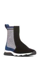 Women's Fendi Stripy High Top Sock Sneaker .5us / 40eu - Black