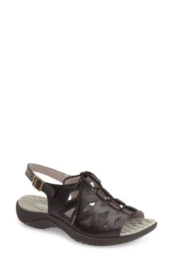 Women's David Tate 'dallas' Tie Sandal M - Black