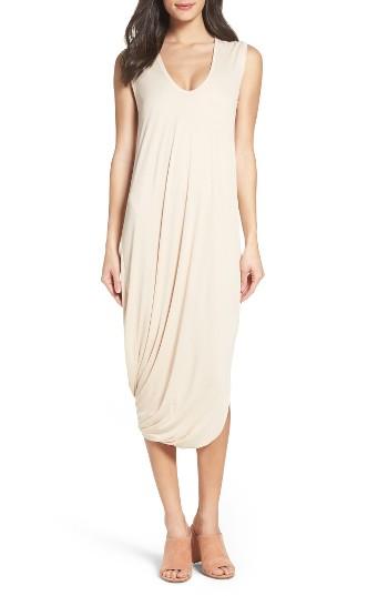Women's Bcbgmaxazria Ruched Midi Dress - White