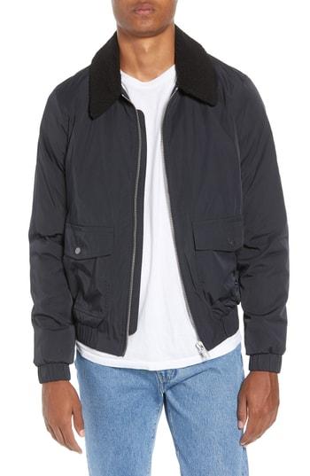 Men's Jack Wills Forton Aviator Jacket - Blue