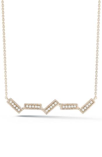Women's Dana Rebecca Designs Sylvie Rose Five-bar Diamond Pendant Necklace