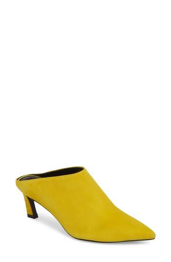 Women's Stuart Weitzman Mira Pointy Toe Mule .5 M - Yellow
