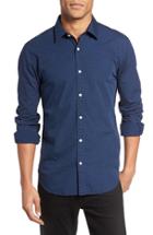 Men's Bonobos Slim Fit Dot Print Sport Shirt - Blue