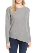Women's Halogen Wool & Cashmere Tunic Sweater, Size - Grey