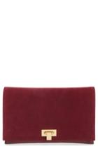 Tory Burch Carmen Leather Clutch - Red