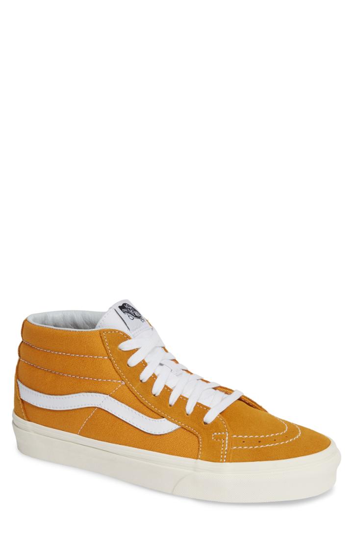 Men's Vans Sk8-mid Reissue Sneaker .5 M - Yellow