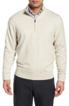 Men's Cutter & Buck Lakemont Classic Fit Quarter Zip Sweater, Size - Grey