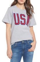 Women's Prince Peter Usa Tee, Size - Grey