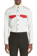 Men's Calvin Klein 205w39nyc Uniform Wool Shirt Eu - Blue