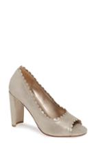 Women's Pelle Moda Hope Peep Toe Pump .5 M - Metallic