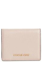 Women's Michael Michael Kors Mercer Leather Rfid Card Holder - Pink