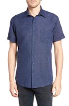 Men's Rodd & Gunn Windermere Linen & Cotton Sport Shirt - Blue