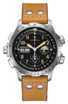 Men's Hamilton Khaki Aviation X-wind Automatic Chronograph Leather Strap Watch, 45mm