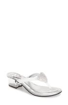 Women's Love And Liberty 'love' Jeweled Flip Flop Sandal M - White