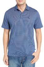Men's Tommy Bahama On Par Stripe Spectator Polo - Blue