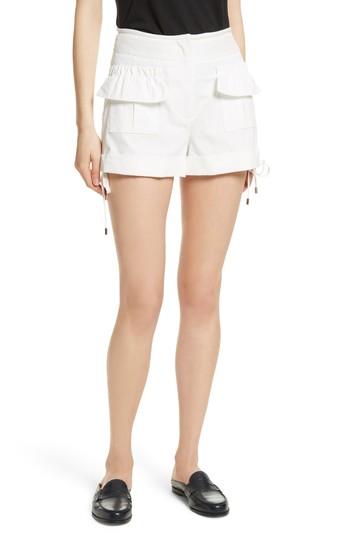 Women's Carven High Waist Shorts Us / 34 Fr - White