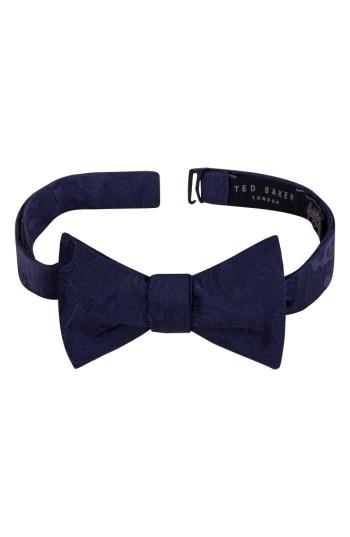 Men's Ted Baker London Sartorial Silk Bow Tie, Size - Blue
