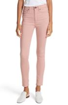 Women's Rag & Bone/jean High Waist Skinny Jeans - Pink