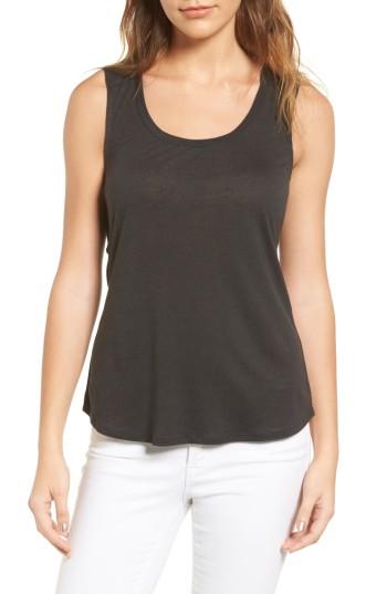 Women's Trouve Twist Back Top, Size - Grey