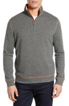 Men's Rober Graham Firth Classic Fit Quarter-zip Pullover - Blue