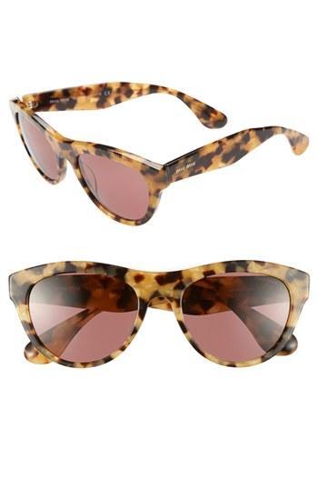 Miu Miu 54mm Cat Eye Sunglasses Violet