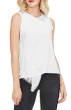 Women's Vince Camuto Asymmetrical Fringe Front Tank Top, Size - White